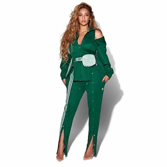 IVY PARK Pants - IVY PARK x Adidas Green Track Pants